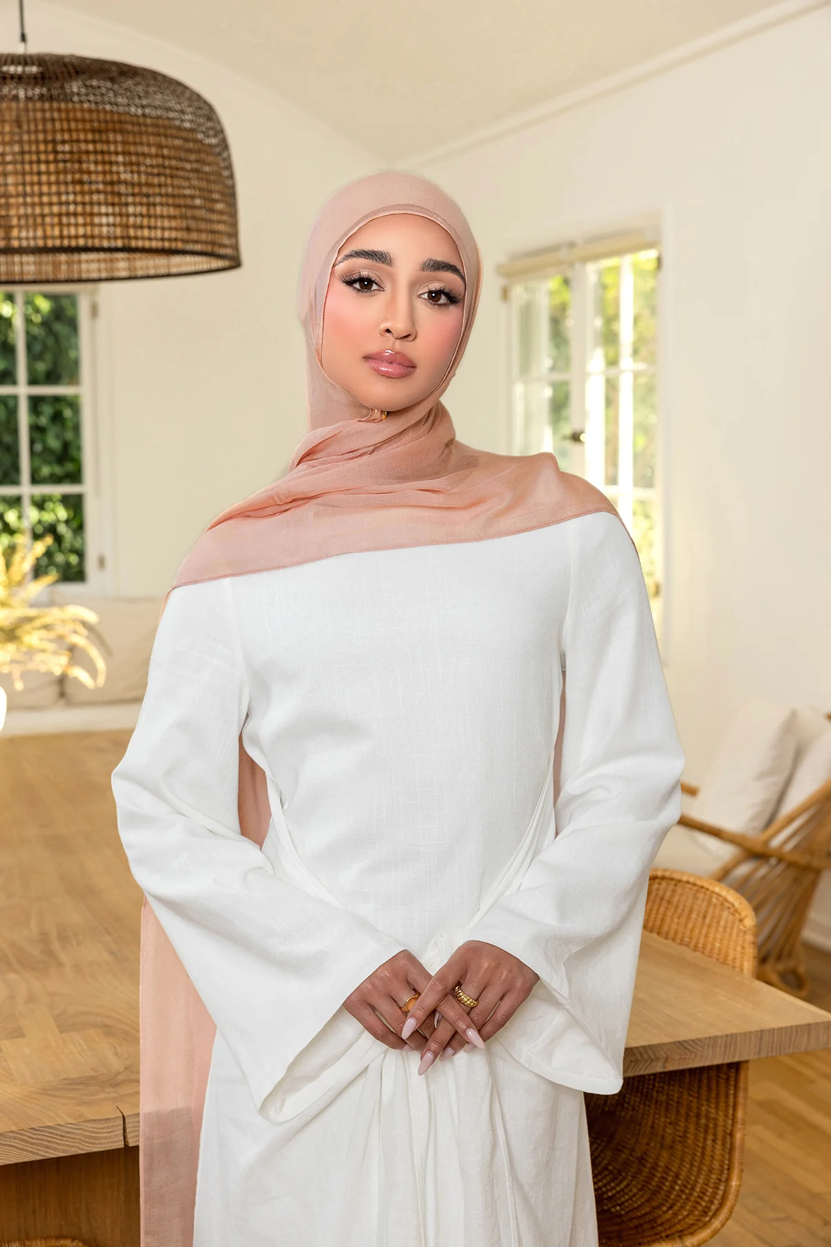 Neutral Chiffon Hijab - Image 3